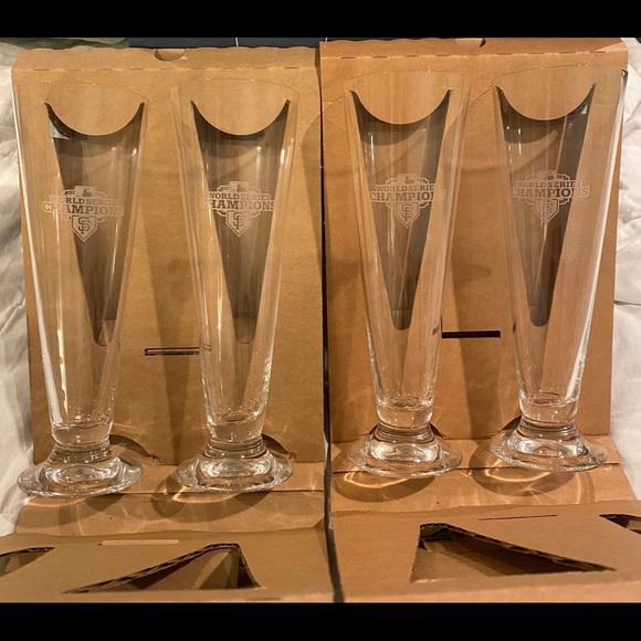 Waterford 2012 World Series SF Giants Pilsners S/4 - Picture 2 of 9